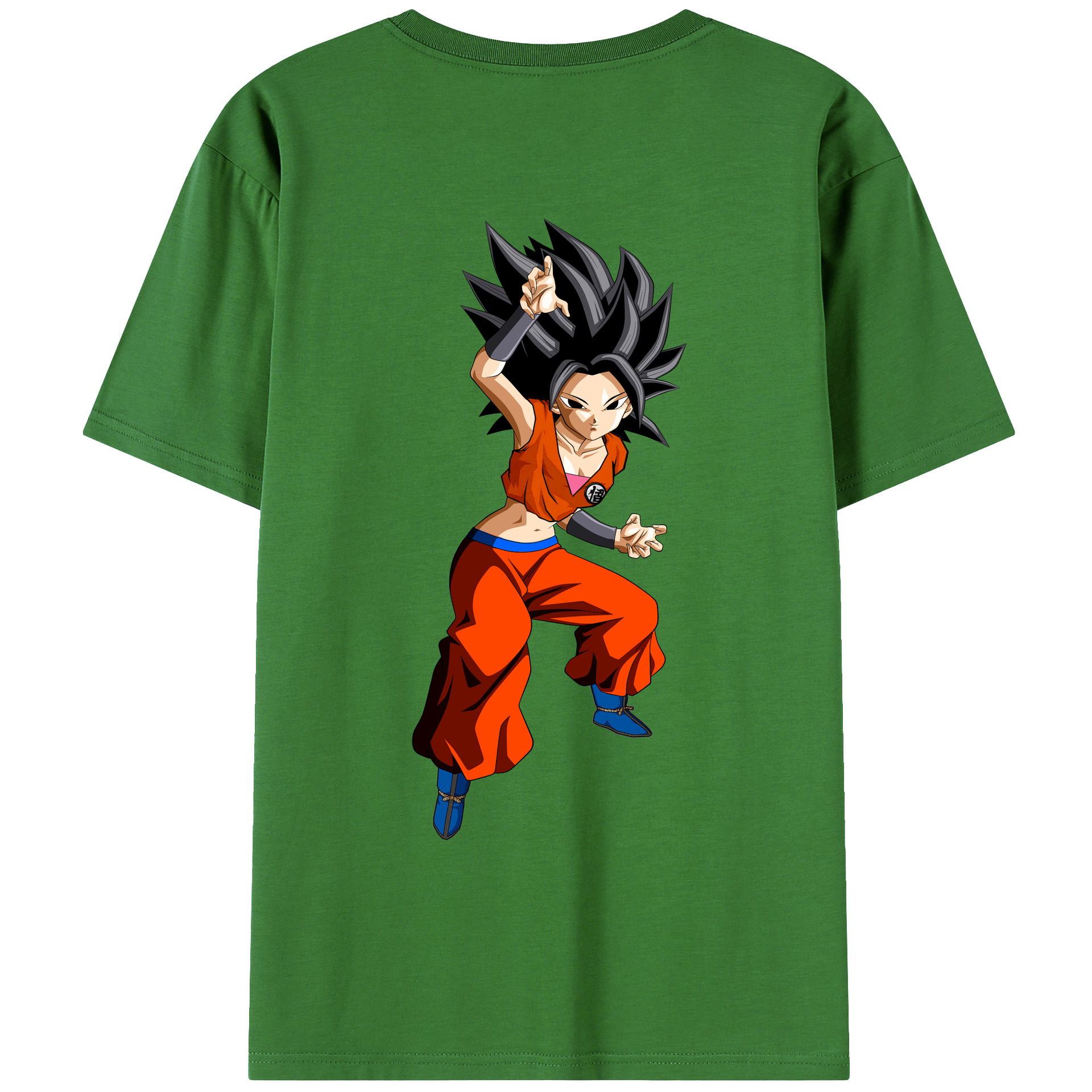 （画像用） ドラゴンボール カリフラ DRAGON BALL Caulifla レディース半袖Tシャツ(バックプリント)
